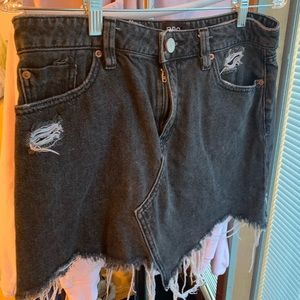 Distressed urban outfitters jean skirt
